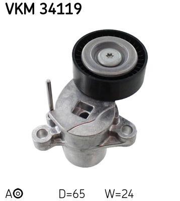 Rolo tensor da correia trapezoidal estriada SKF ref. VKM 34119
